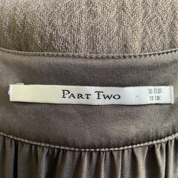 PART TWO Silk Wool Dress Midi - Picture 6 of 9